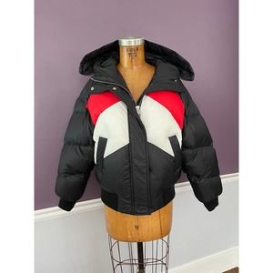 NWT Zooples Goose Down Puffer Bomber European Designer Winter Jacket